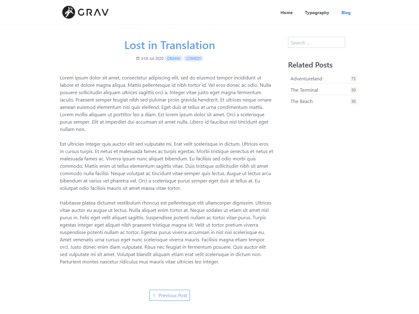 Grav plugin Related Pages example